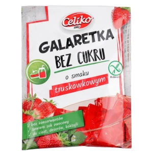 Galaretka o smaku truskawkowym bez cukru 14g