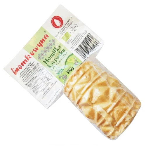 Homilka Karpacka BIO 270g - Łemkowyna, ekologiczny ser podpuszczkowy wędzony