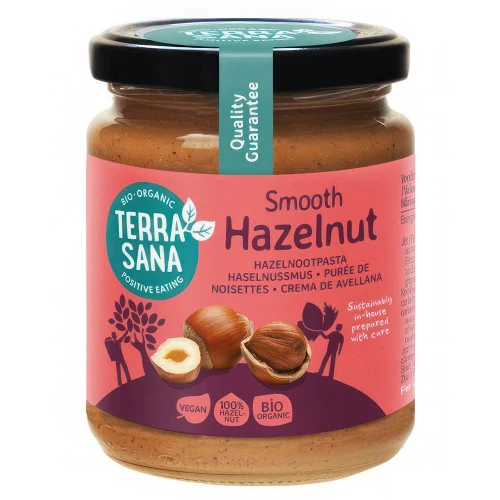 Krem z Prażonych Orzechów Laskowych BIO 250g - Terrasana, ekologiczny, 100% orzechy laskowe