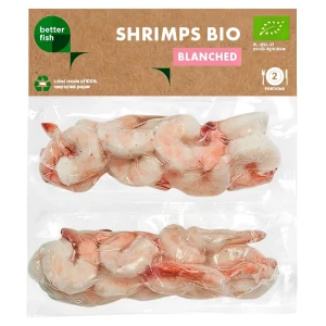 Krewetki białe blanszowane mrożone BIO 160g