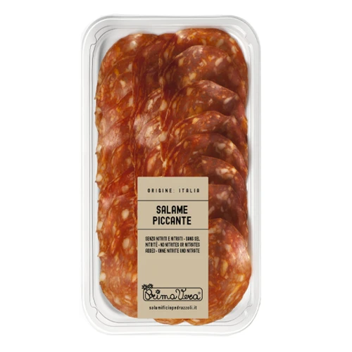 Ekologiczne salami piccante 70g Primavera – włoska wędlina bez dodatków