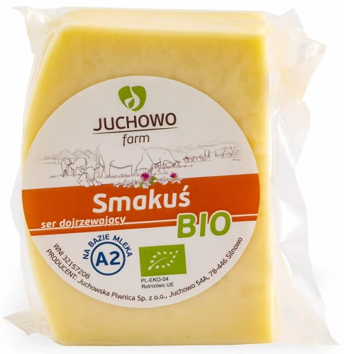 Ser żółty dojrzewający Smakuś A2 BIO Juchowo