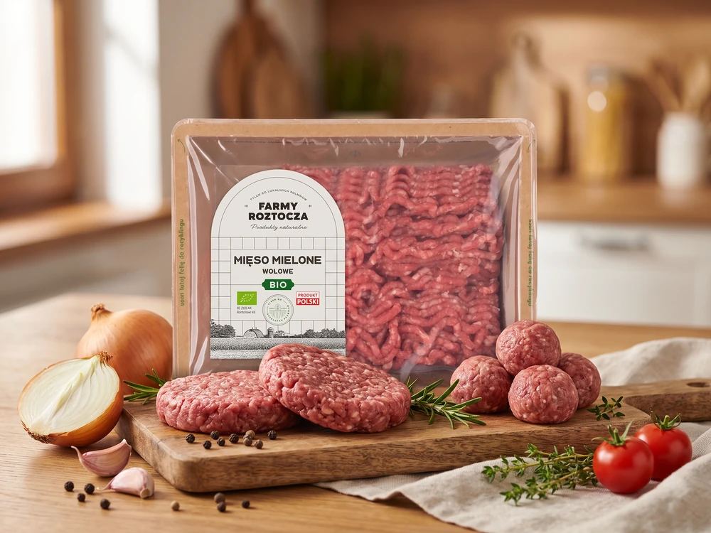 Mięso mielone wołowe BIO na domowe burgery