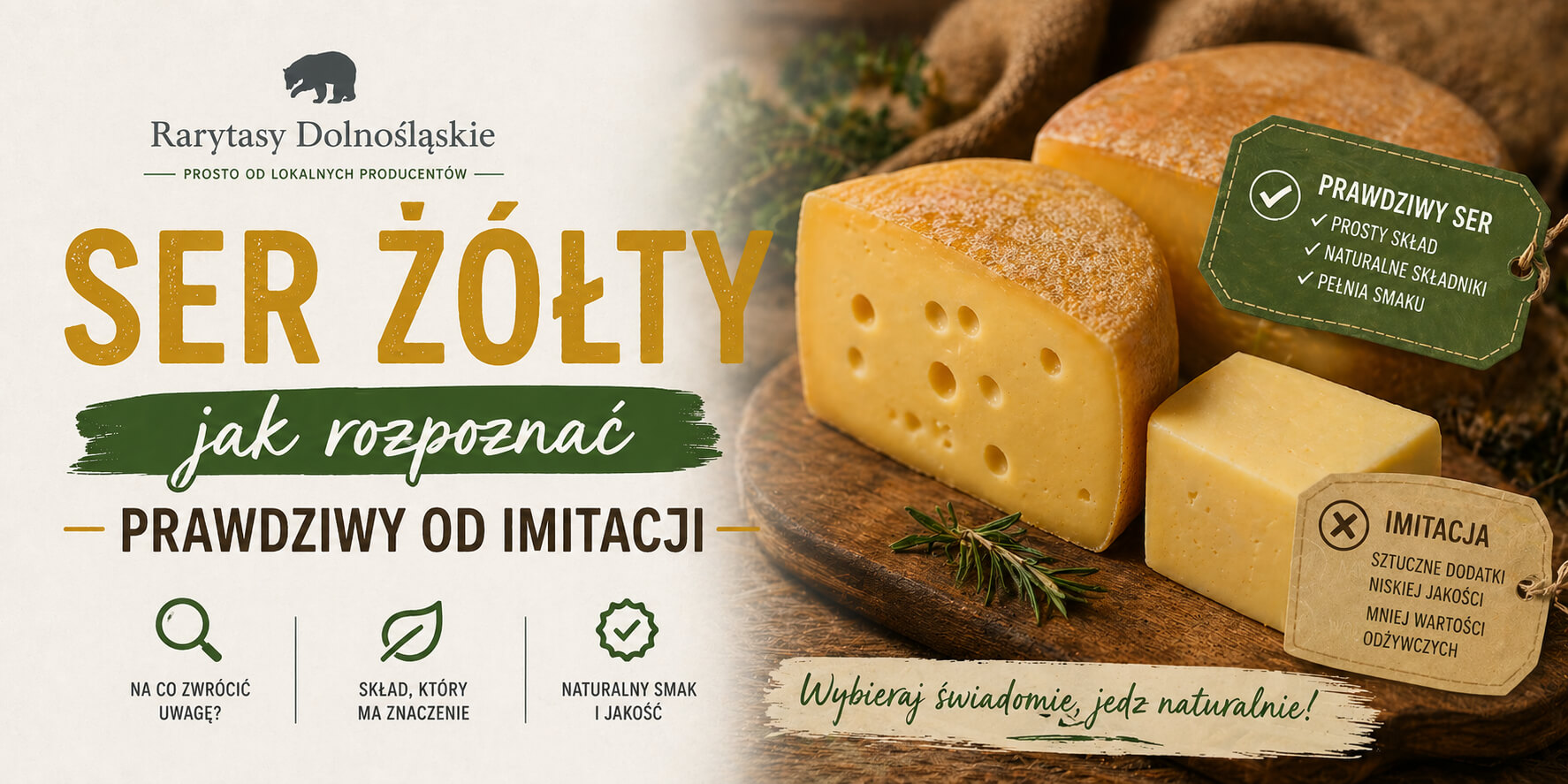 Ser żółty — jak rozpoznać prawdziwy od imitacji. 5 testów dla świadomego konsumenta